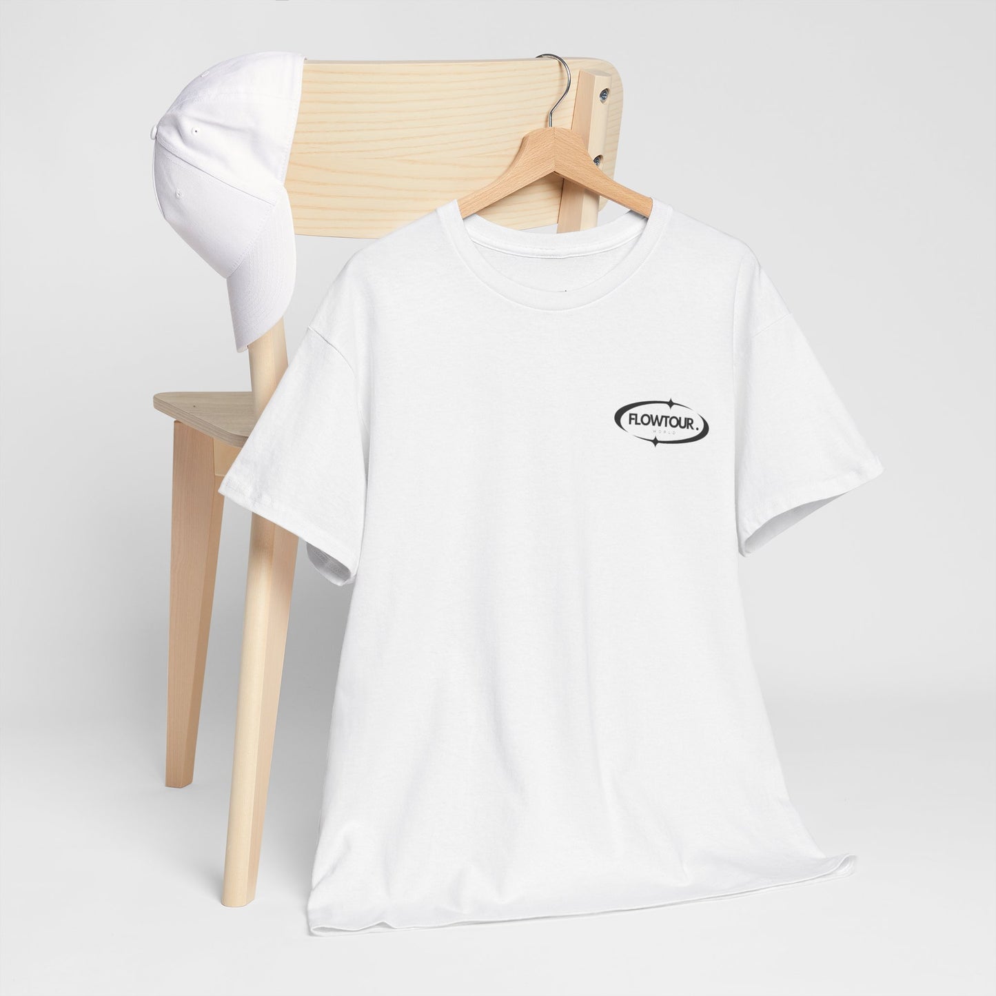 Camiseta de FlowTOUR blanca básica (edición MynorPince)